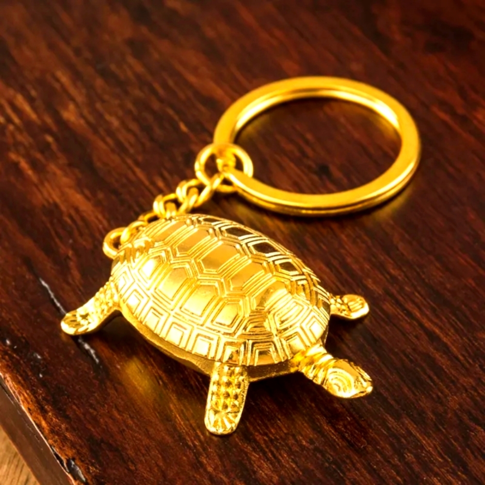 Lucky charm, vintage good luck keychain 🐢 Turtle